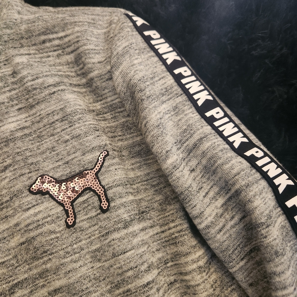VS Pink Bling jogger set with zip up hoodie - Picture 7 of 8
